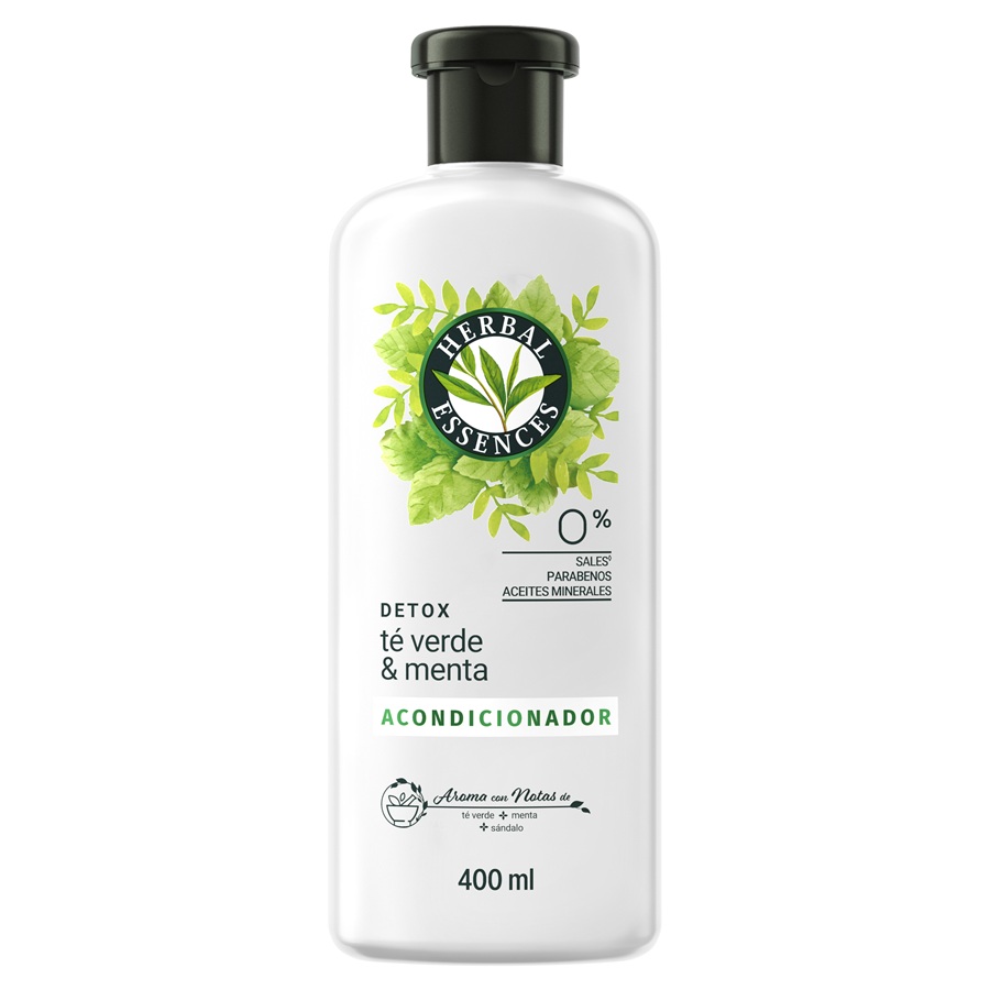 Acondicionador Herbal Essences Té Verde y Menta ( 2 x 400 ML ) 1