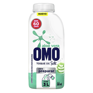 Detergente Líquido Omo Aloe Vera Para Diluir ( 2 x 500 ML )