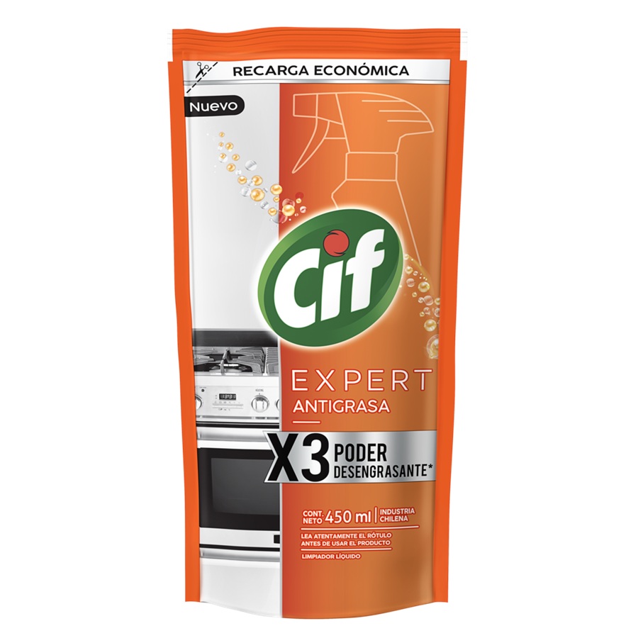 Antigrasa Cif Recarga Doypack ( 3 x 450 ML ) 1