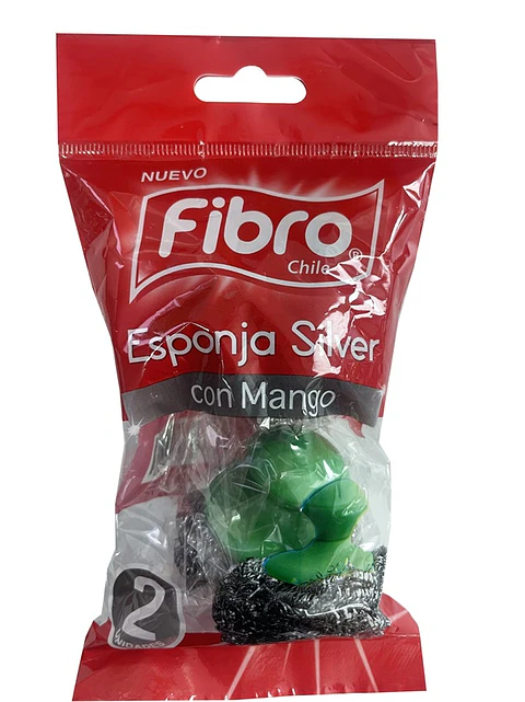 Esponja Silver con Mango Fibro ( 5 x 2 UD )