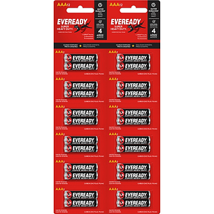 Pilas Carbón Eveready AAA ( 24 UD )