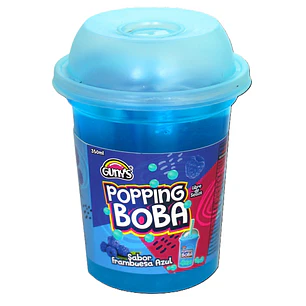 Bebida Popping Boba Frambuesa Gunys ( 3 x 350 ML )
