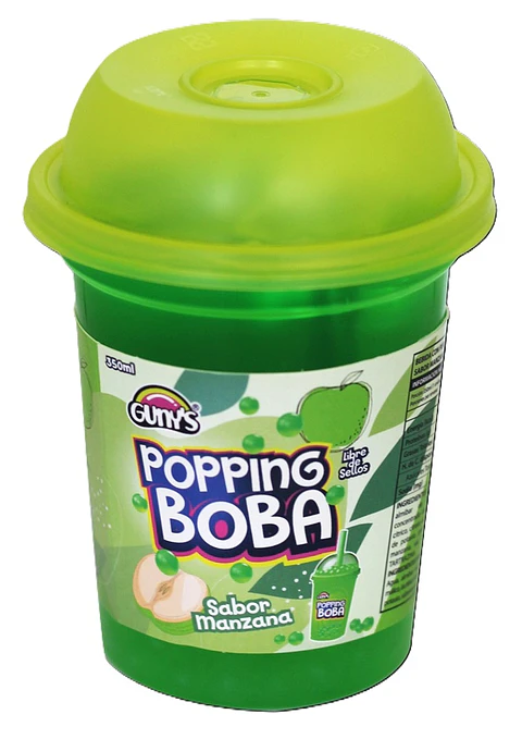 Bebida Popping Boba Manzana Gunys ( 3 x 350 ML )