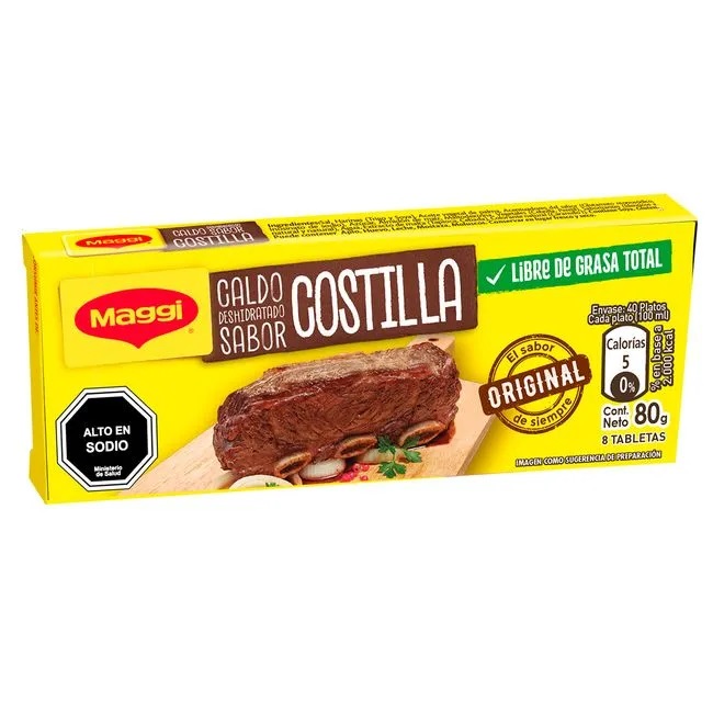 Caldo de Costilla Maggi ( 5 x 8 Tabletas )