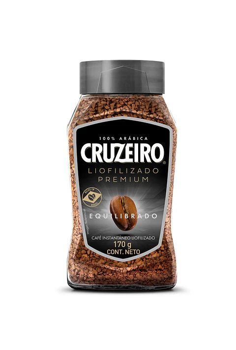 Café Liofilizado Arábica Cruzeiro Equilibrado Frasco ( 3 x 170 G )