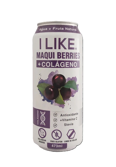 Agua Maqui Berries Colágeno I Like ( 3 x 473 ML )