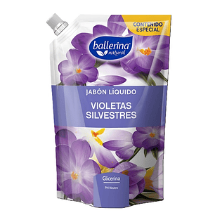 Jabón Ballerina Doypack Violetas Silvestres ( 2 x 650 ML )