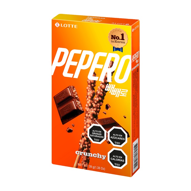 Galleta Chocolate Crunchy Pepero ( 4 x 39 G ) 1