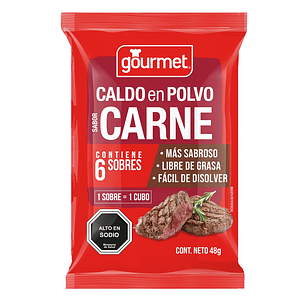 Caldo en Polvo Gourmet Carne ( 48 G )