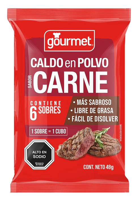 Caldo en Polvo Gourmet Carne ( 48 G )