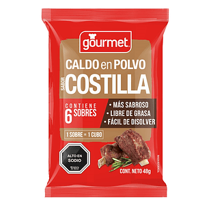 Caldo en Polvo Gourmet Costilla ( 48 G )
