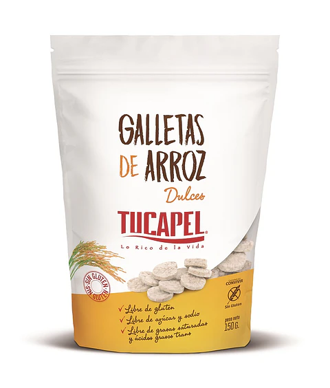 Galletas de Arroz Dulces Tucapel ( 3 x 150 G )