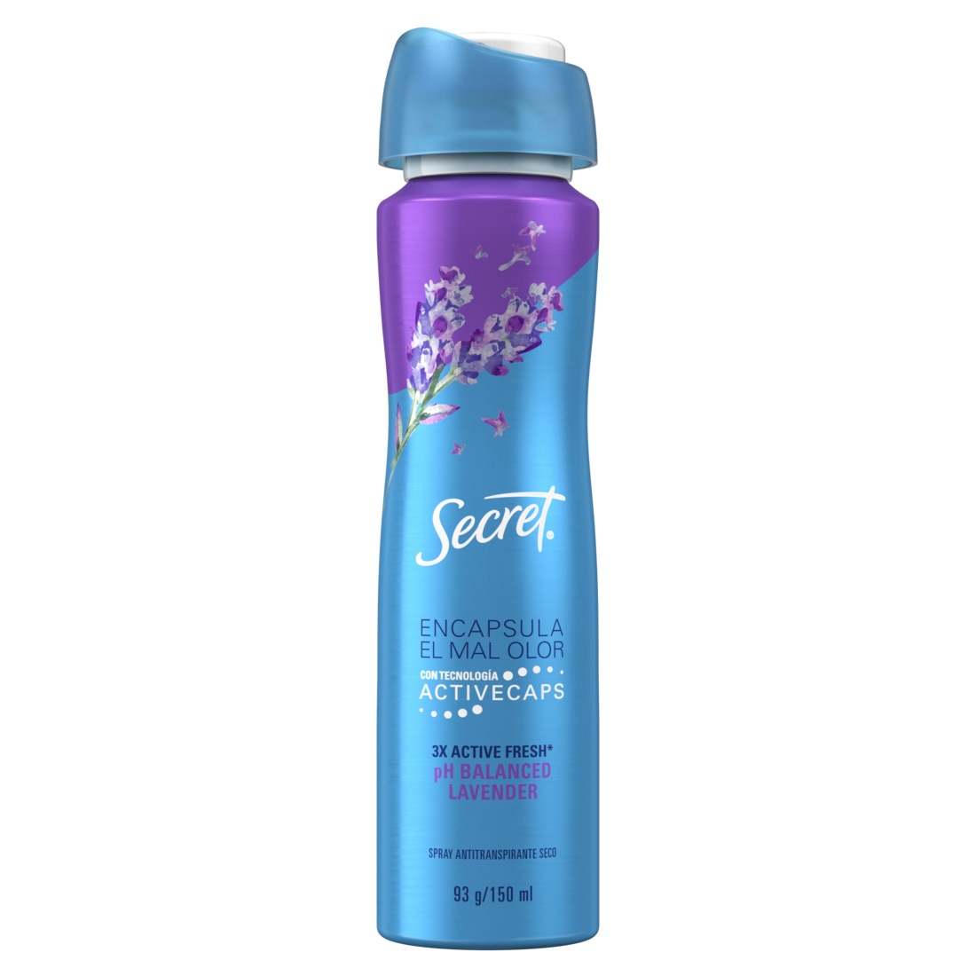 Desodorante Antitranspirante en Aerosol Secret Lavanda  ( 3 x 93 G ) 1