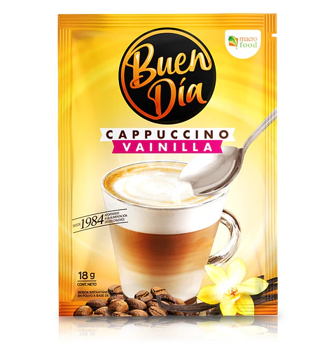 Café Cappuccino Vainilla Buen Día ( 10 x 18 G )