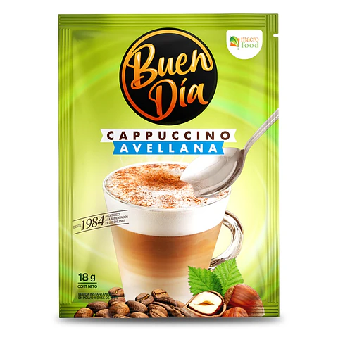 Café Cappuccino Avellana Buen Día ( 10 x 18 G )