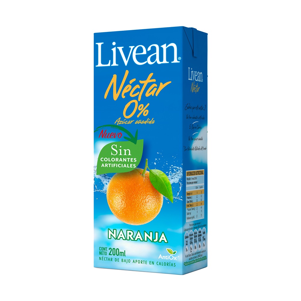 Néctar Livean Naranja ( 6 x 200 ML ) 1