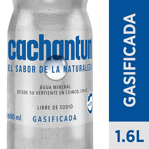 Agua Mineral Con Gas Cachantun ( 6 x 1.6 LT )