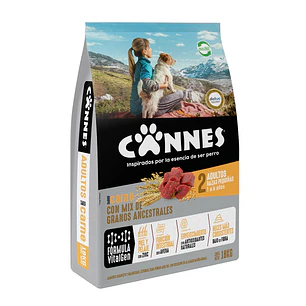 Alimento Perro Adulto Razas Pequeñas Carne y Cereal Cannes ( 18 KG )