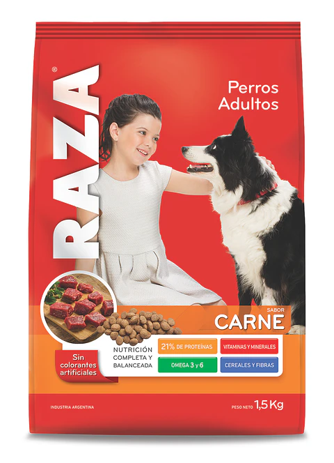 Alimento Perro Adulto Carne Raza ( 3 x 1.5 KG )