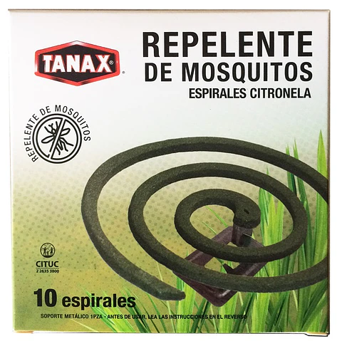 Repelente de Mosquitos Citronella Tanax ( 2 x 10 UD )