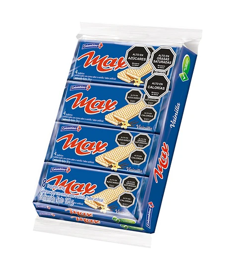 Galletas Oblea Max Vainilla Colombina ( 192 G )