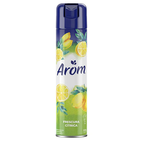 Desodorante Ambiental Aerosol Arom Frescura Cítrica ( 3 x 225 G )