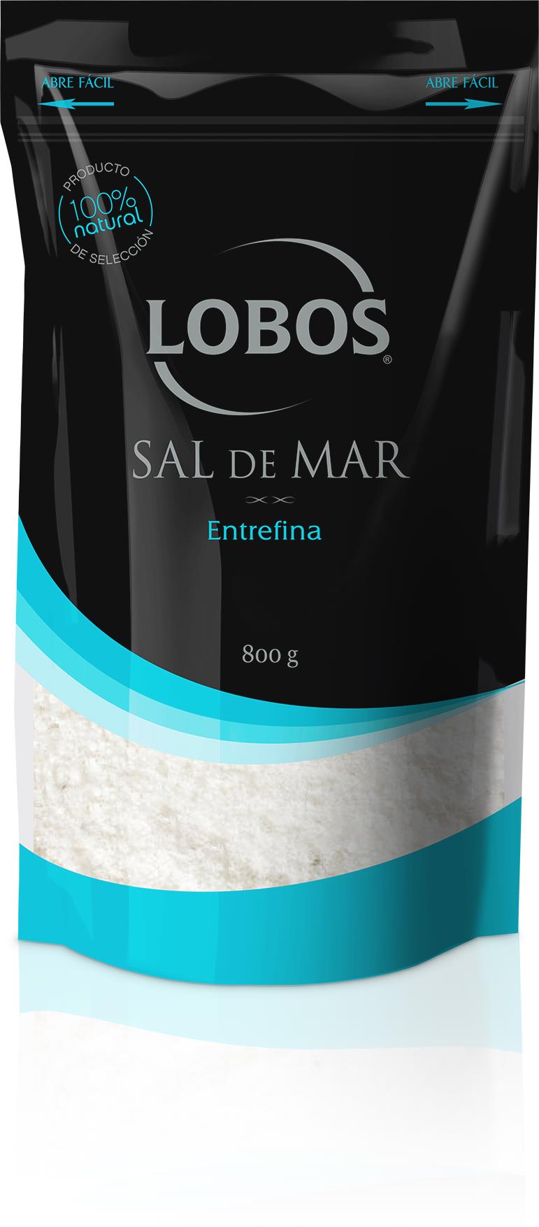 Sal de Mar Entrefina Lobos Doypack ( 3 x 800 G ) 1