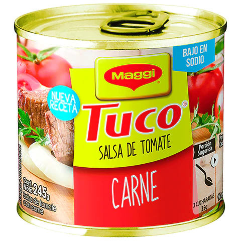 Salsa de Tomates con Carne Tuco ( 4 x 245 G )
