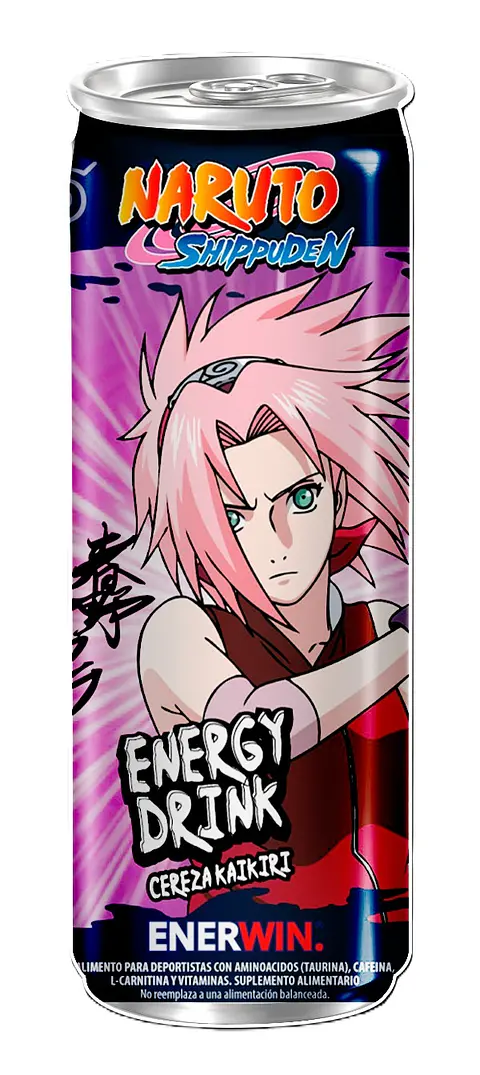 Bebida Energética Enerwin Naruto Cereza ( 2 x 473 ML )