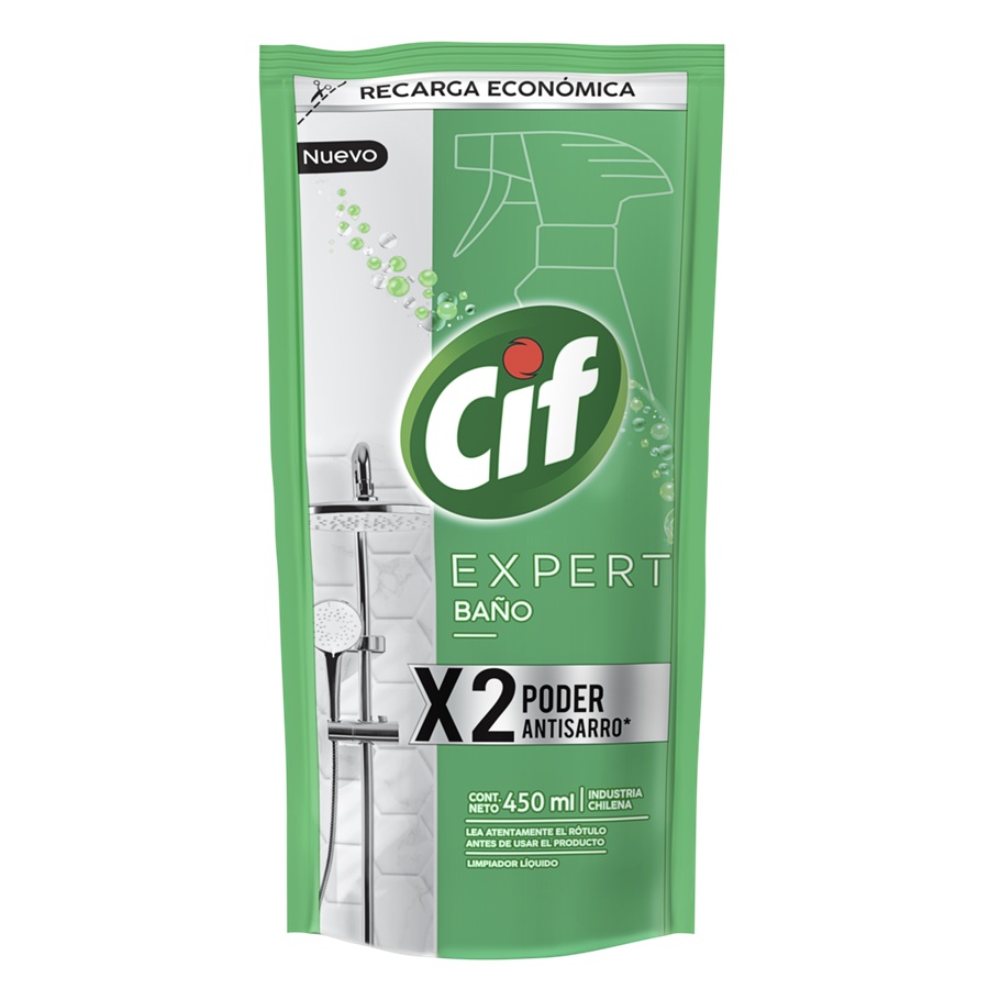 Limpiador de Baño Cif Recarga Doypack ( 3 x 450 ML ) 1