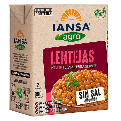 Lentejas Iansa Agro ( 3 x 390 G )