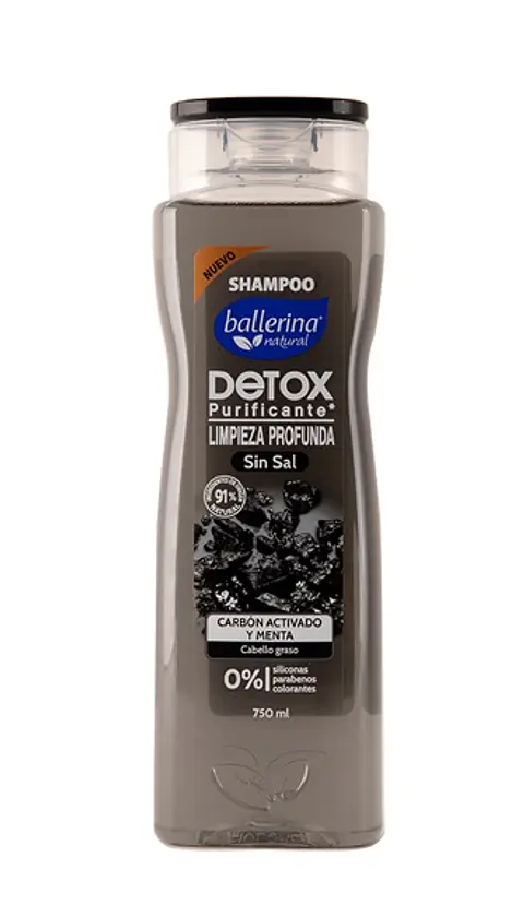 Shampoo Ballerina Carbón Botella ( 2 x 750 ML )