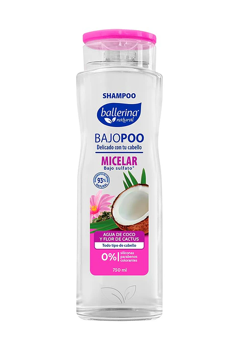 Shampoo Ballerina Micelar Botella ( 2 x 750 ML )