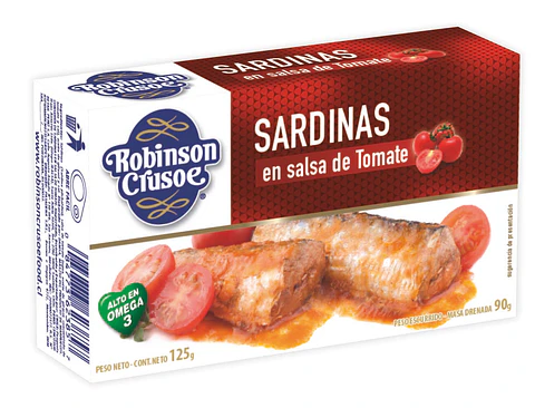 Sardinas Robinson Crusoe Tomate ( 5 x 125 G )