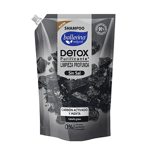 Shampoo Ballerina Doypack Carbón ( 2 x 750 ML )