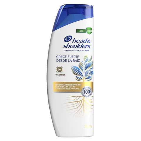 Shampoo Head & Shoulders Crece Fuerte desde la Raíz ( 2 x 375 ML )