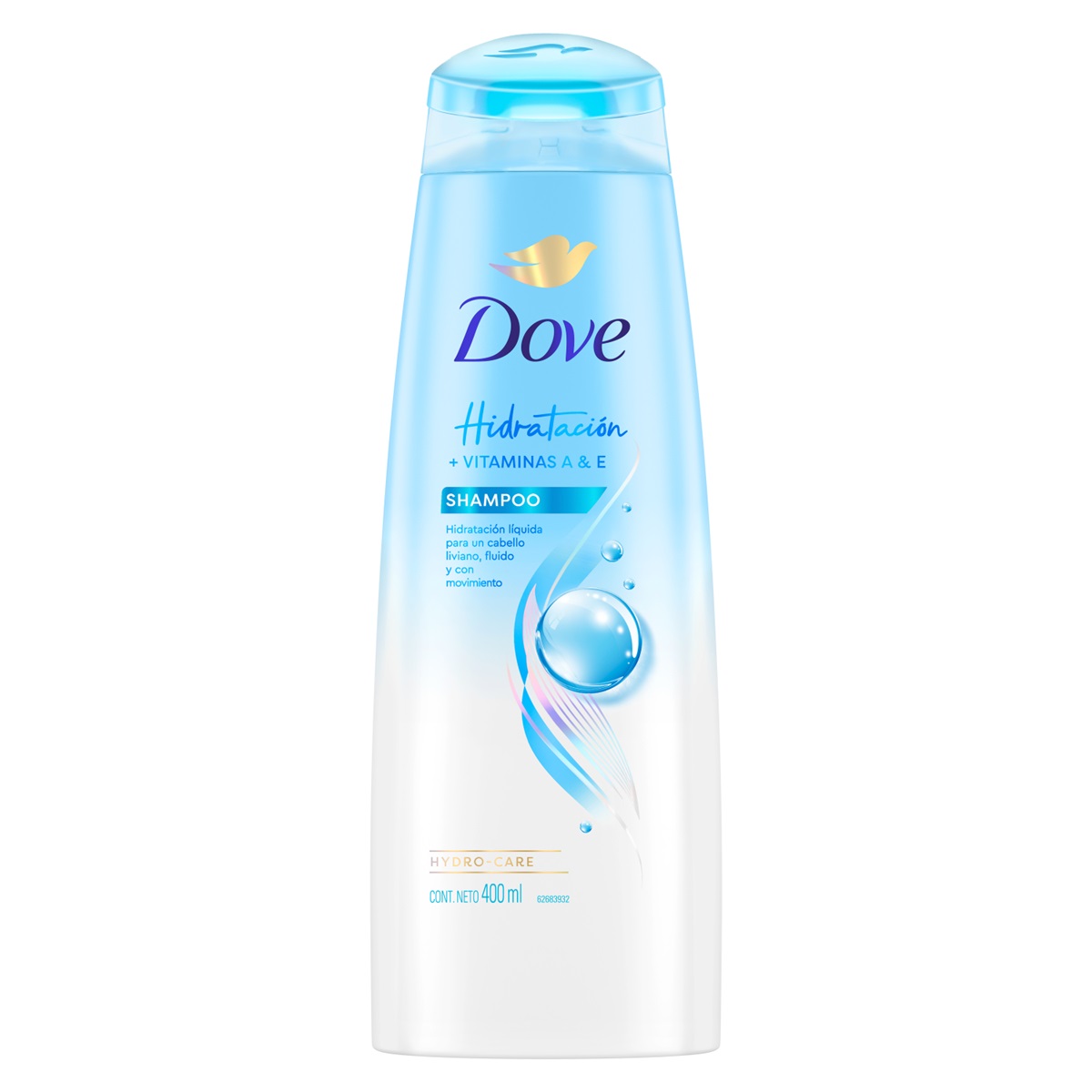 Shampoo Dove Hidratación ( 2 x 400 ML ) 1