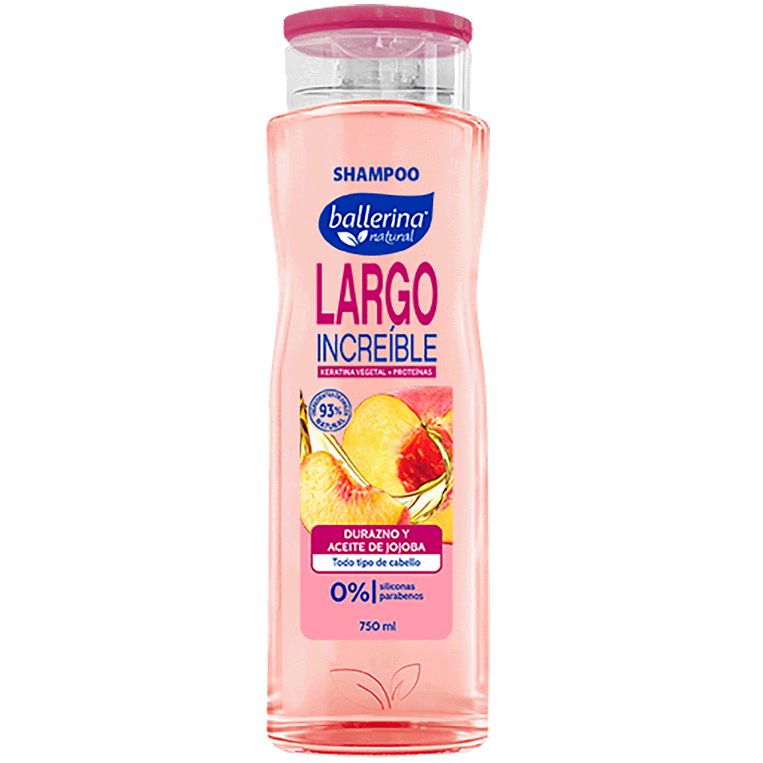 Shampoo Ballerina Largo Increíble Botella ( 2 x 750 ML ) 1