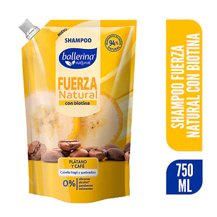 Shampoo Ballerina Doypack Fuerza ( 2 x 750 ML )