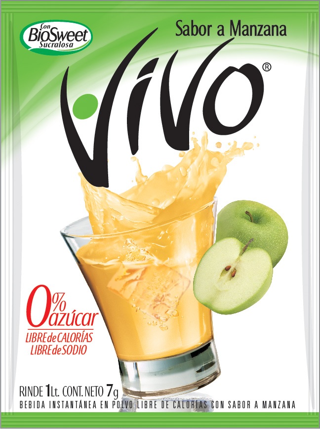 Jugo en Polvo Vivo Manzana ( 12 UD )