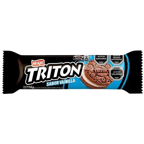 Galletas Triton Chocolate Relleno Vainilla ( 5 x 116 G )