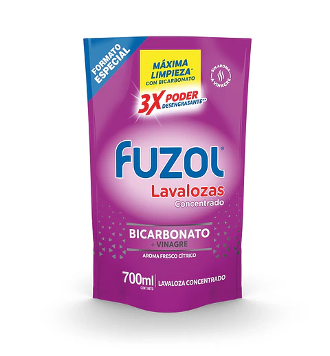 Lavalozas Vinagre y Bicarbonato Doypack Fuzol ( 3 x 700 ML )
