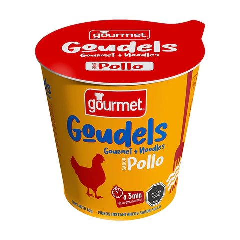 Fideos Instantáneos Goudels Pollo Gourmet ( 3 x 65 G )