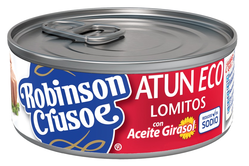 Atún Lomitos Reducido en Sodio Robinson Crusoe Aceite ( 3 x 140 G ) 1