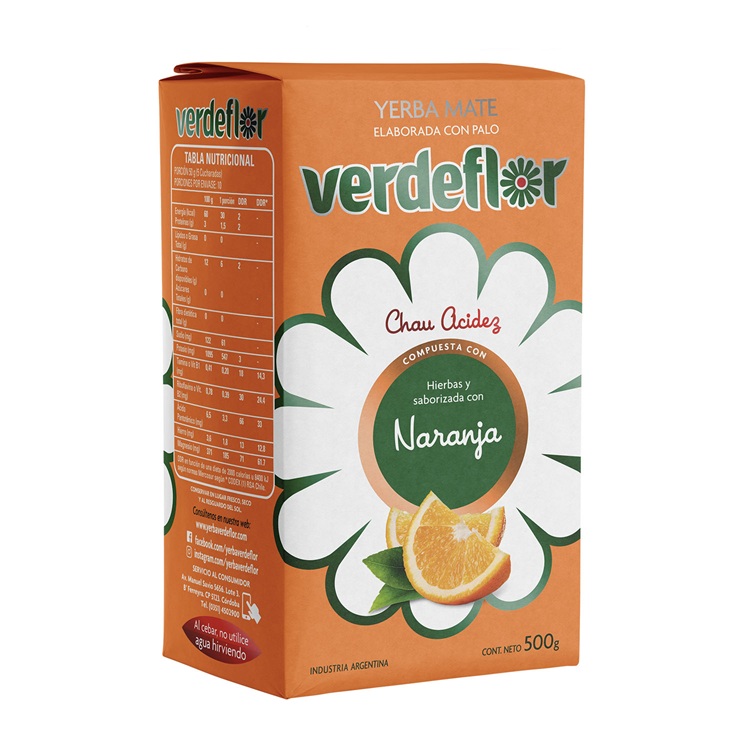 Yerba Mate Verdeflor Naranja ( 3 x 500 G ) 1