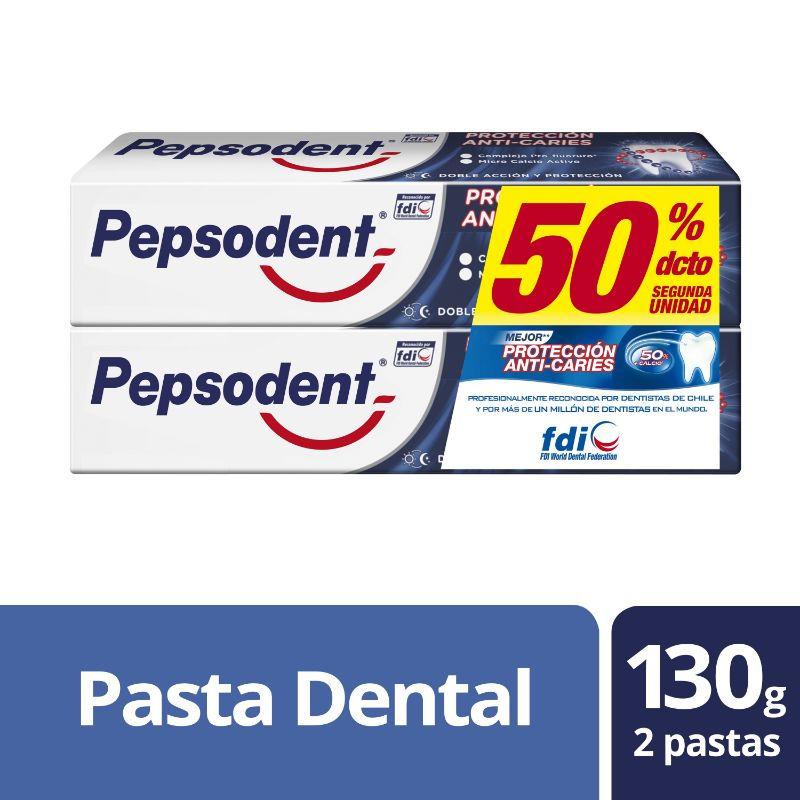 Pasta Dental Pepsodent ( 2 x 130 G ) x 3 1