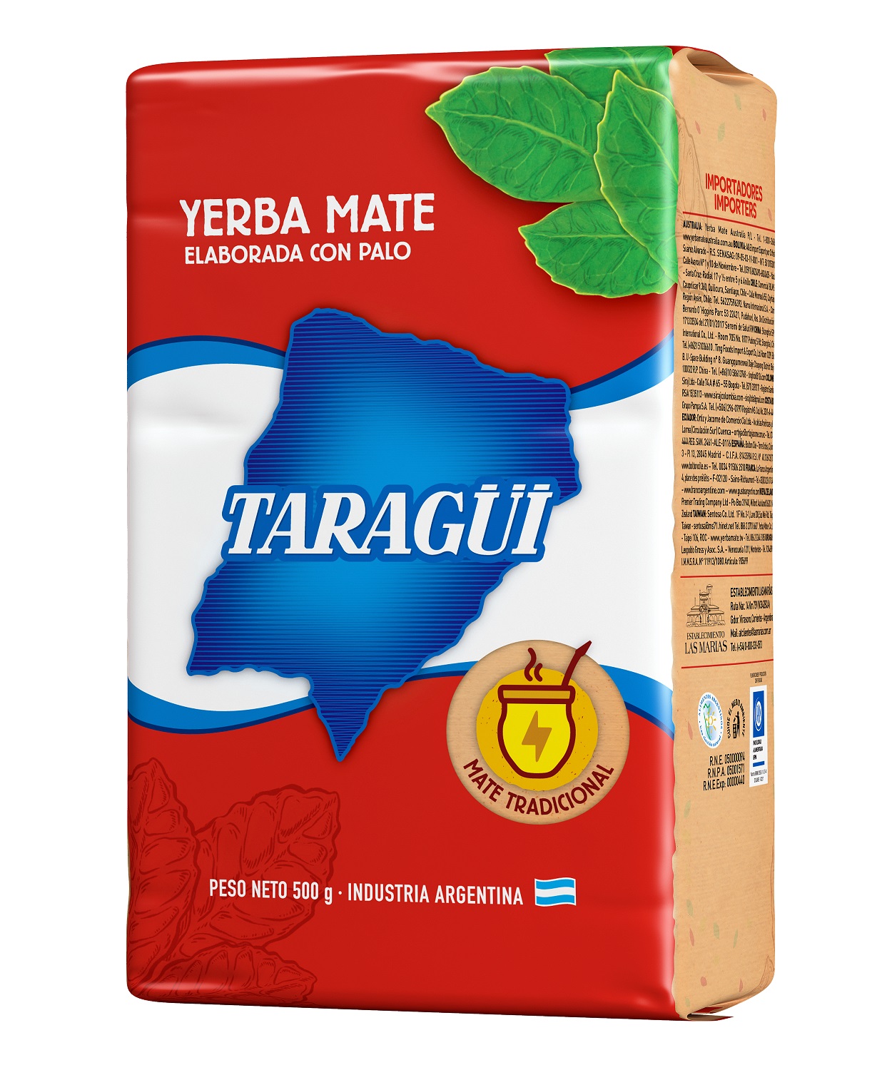 Yerba Mate Tradicional con Palo Taragui ( 2 x 500 G ) 1
