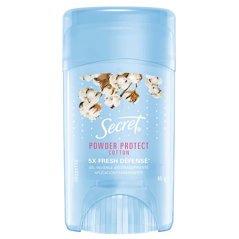 Desodorante Antitranspirante en Gel Secret Algodón ( 3 x 45 G )