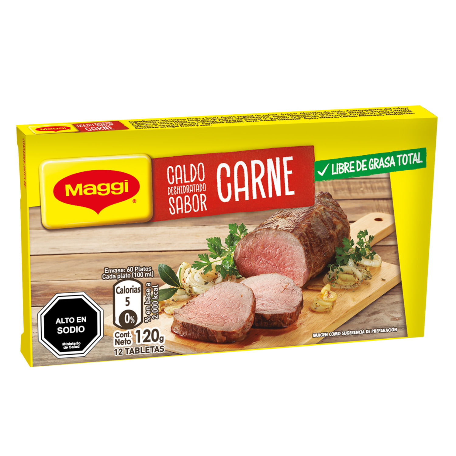 Caldo Maggi Carne ( 5 x 12 Tabletas ) 1