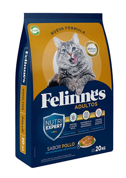 Alimento Gato Pollo Felinnes ( 20 KG )